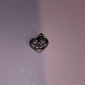 James Avery Scroll Heart Pendant